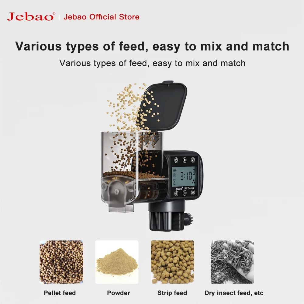 Automatic Aquarium Fish Feeder with Timer and Wireless Remote Control