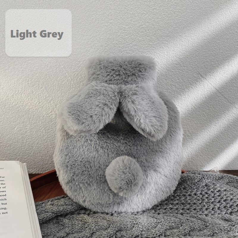 Plush Rabbit Hot Water Bottle, Winter Hand Feet Warmer, Explosion-Proof Reusable Hot Water Jug