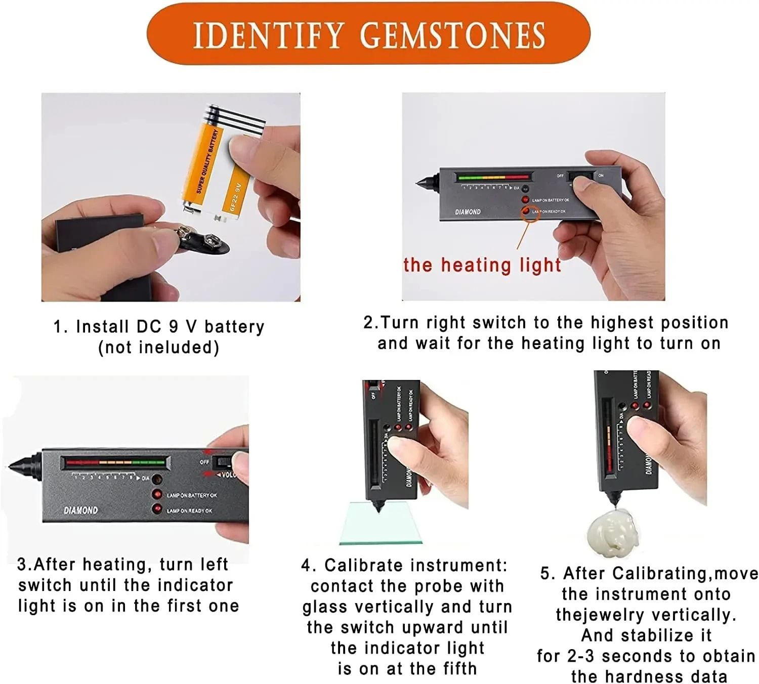 Professional High Accuracy Diamond Tester Pen