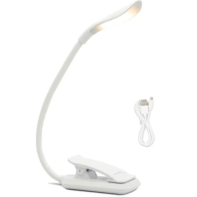 Mini USB Rechargeable Clip On Book Light