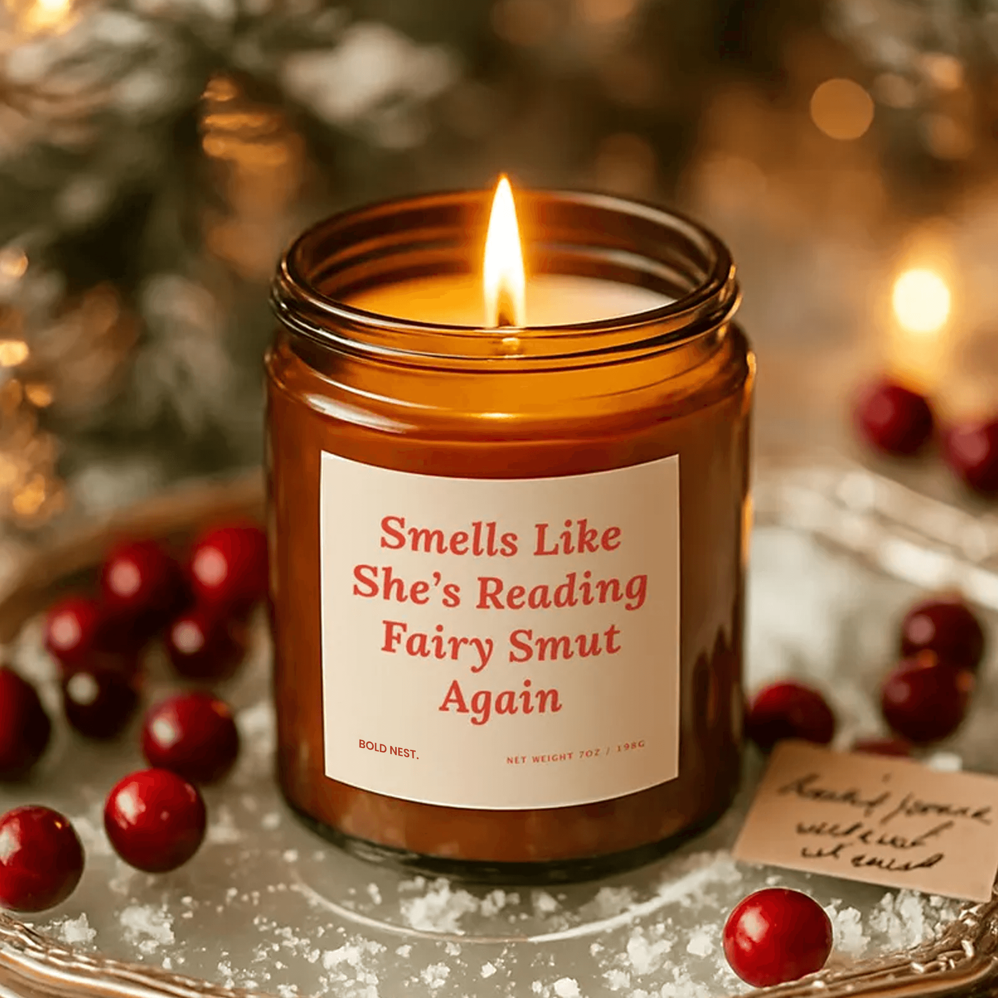Fairy Smut Candle Book Lover Gift Funny Reader Gift Fantasy Romance Candle Booktok Gift Smut Reader Gift