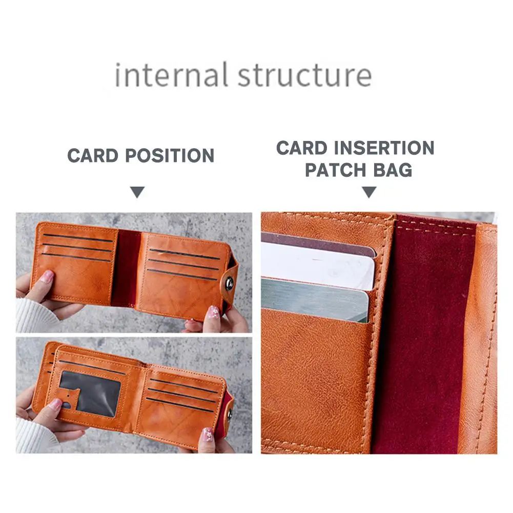 Retro Dollar Pattern Mens PU Leather Wallet
