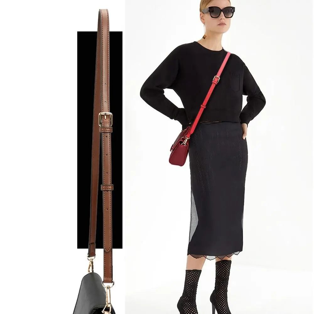 Adjustable Genuine Leather Shoulder Strap