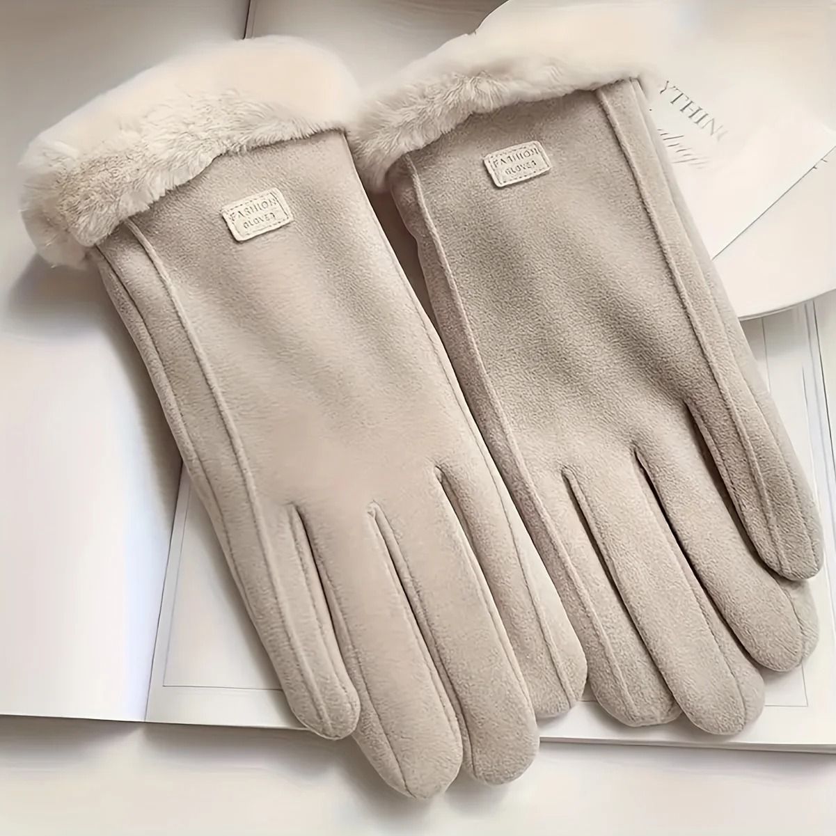 Cozy Plush Lined Touchscreen Winter Gloves