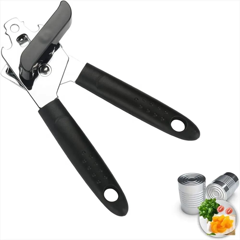 Professional Manual Can Opener – Heavy-Duty Stainless Steel with Ergonomic Comfort Grip