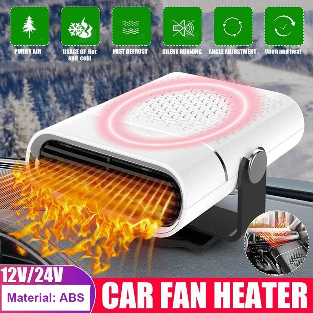 12V 24V Electric Car Heater Fan Fast Heating Windshield Defogger Defroster