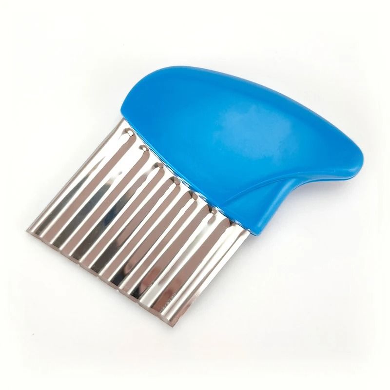 Premium Stainless Steel Wavy Potato Cutter and French Fries Slicer Set