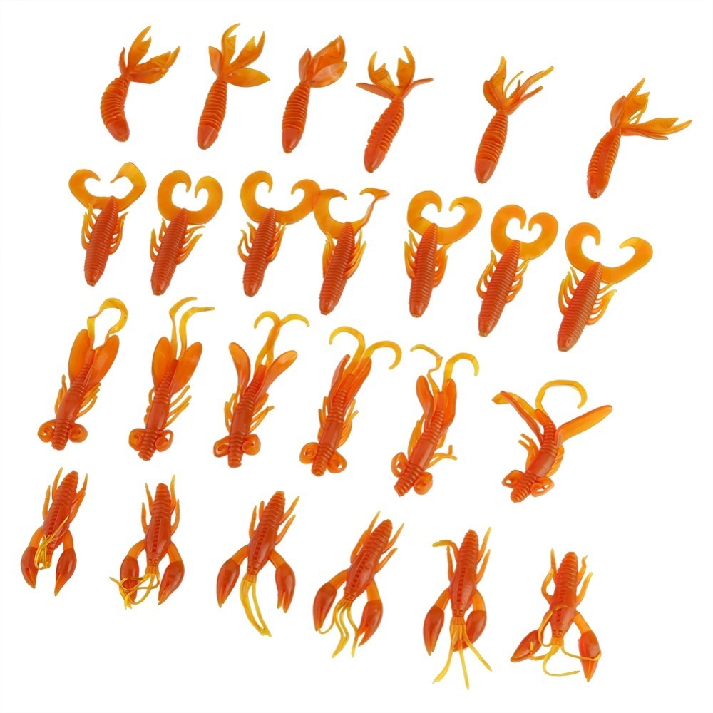 Soft PVC Lobster Bait Worm Crawfish Lure Multiple Sizes for Fishing