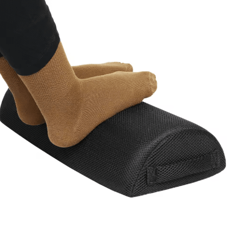 Ergonomic Semi Cylindrical Pillow Office Footrest and Leg Support Massage Cushion