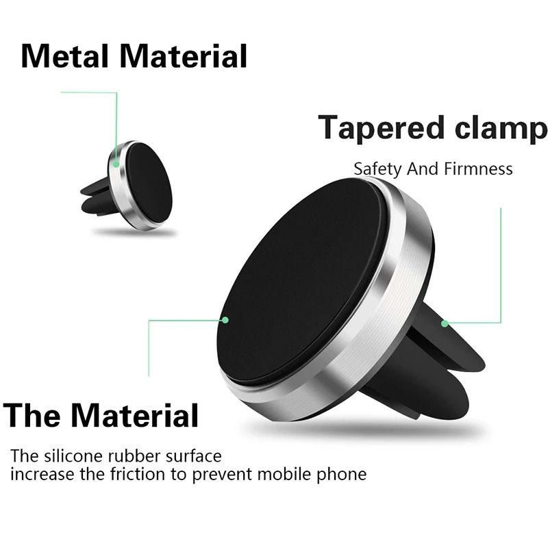 Professional Ultra-Strong Magnetic Air Vent Car Mount and Universal Smart Phone Station