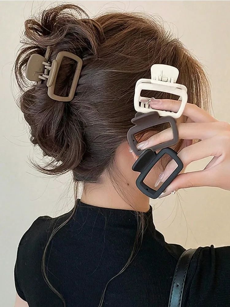 Lightweight Square Hair Claw Clip Set