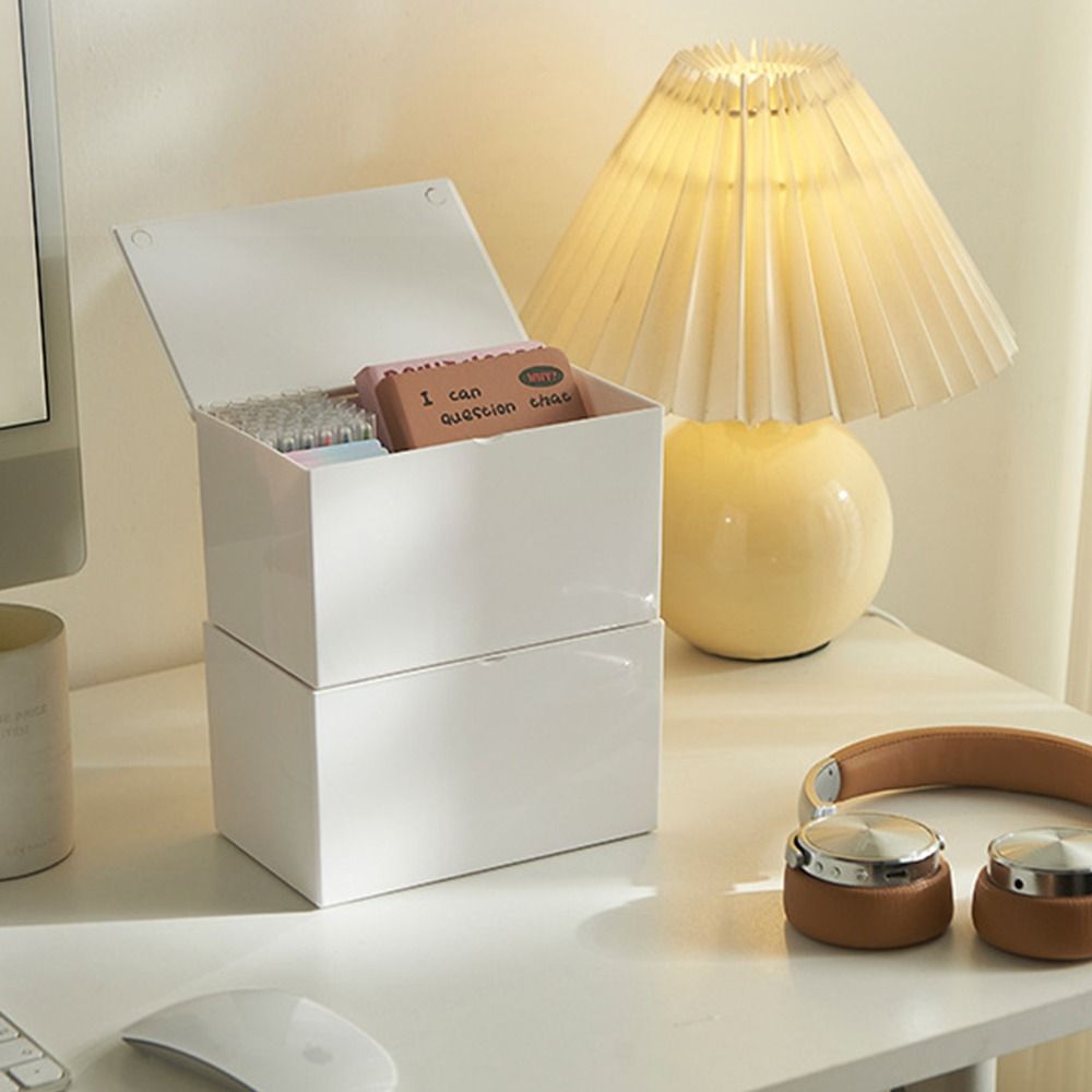 Space Saving Flip Cotton Swab & Toothpick Organizer Box
