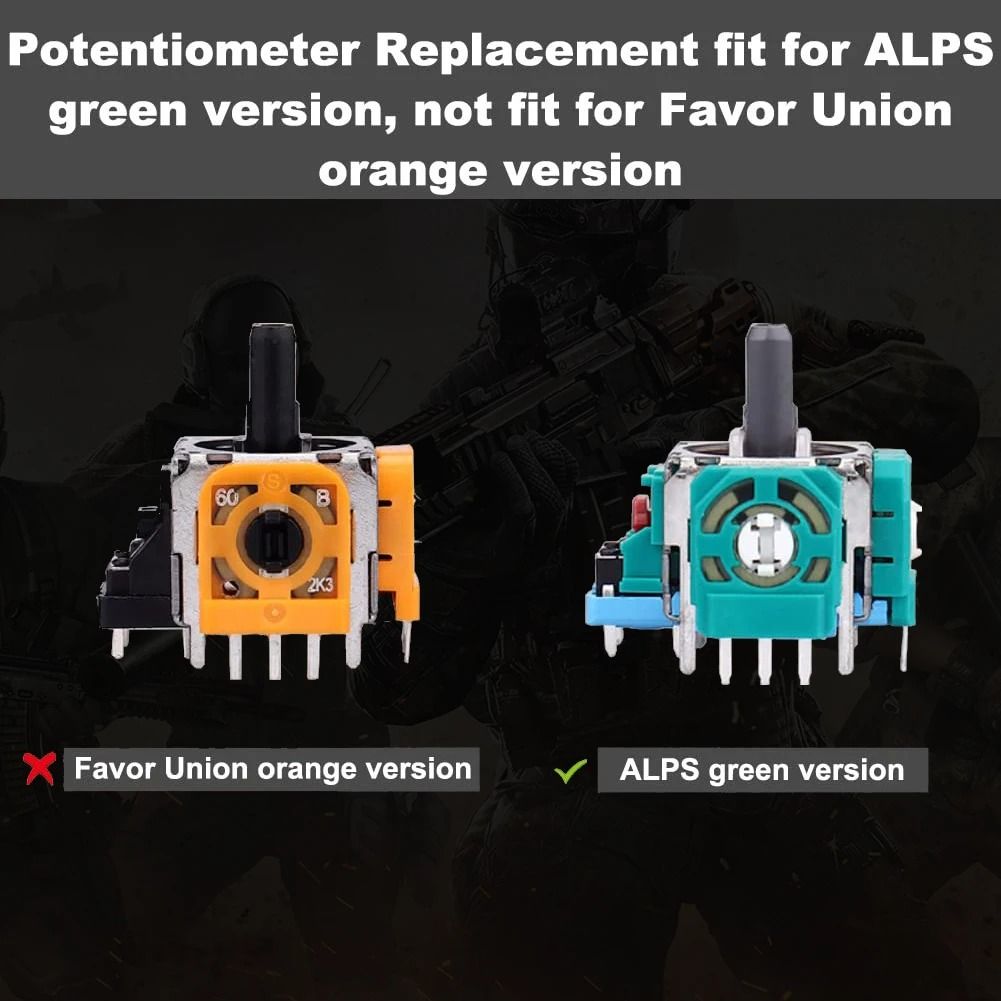 Controller Joystick Replacement Repair Kit with Screwdriver