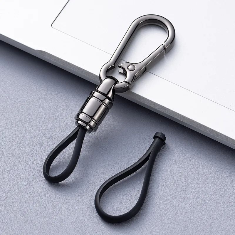 Metal Car Key Chain Pendant with Waist Hanging Buckle