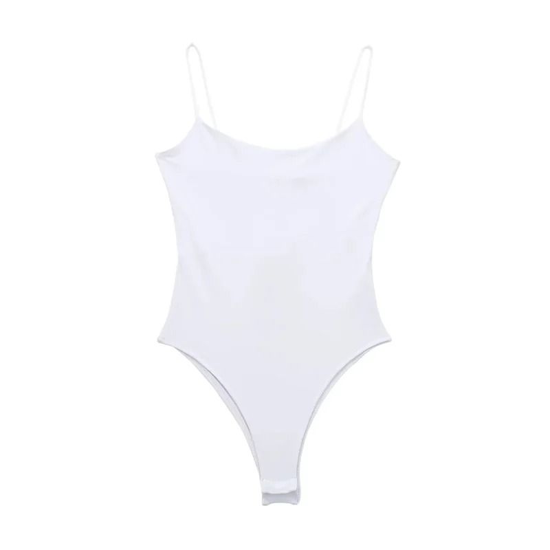 Womens Backless Bodysuit Sexy Slim Fit One Piece Bodysuit Top