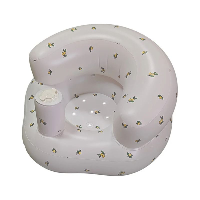 Inflatable Baby Sofa With Built-In Pump For Infants