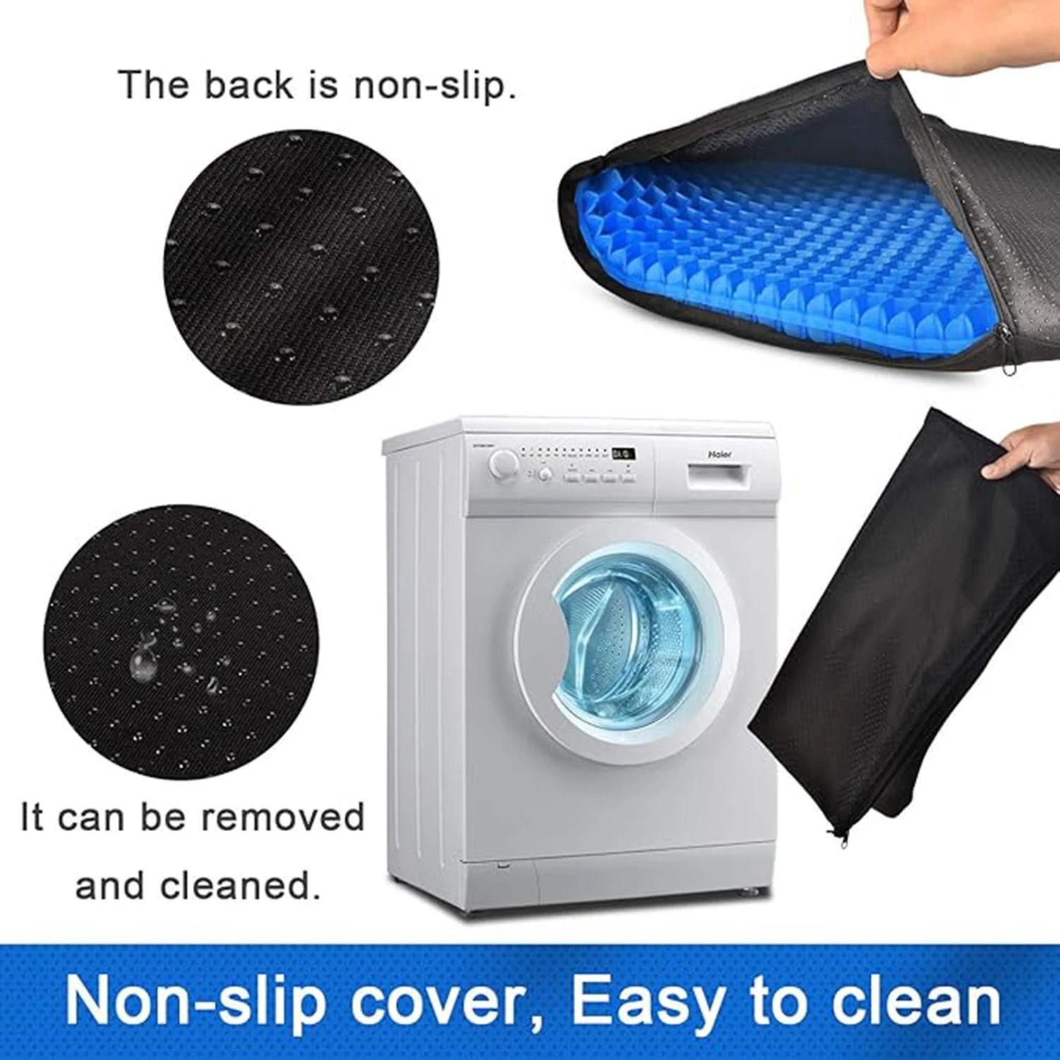 Hyper-Elastic Honeycomb Cooling Gel Seat Cushion