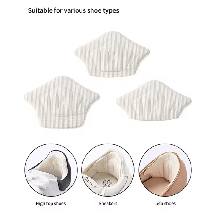 6 Pair/12 Pcs Adjustable Heel Pads - Lightweight Shoe Insoles for Sport Comfort and Cushioning