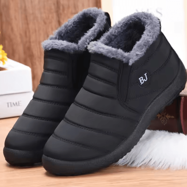 Men Winter Sneakers Comfortable Lightweight Fur Lined Casual Shoes