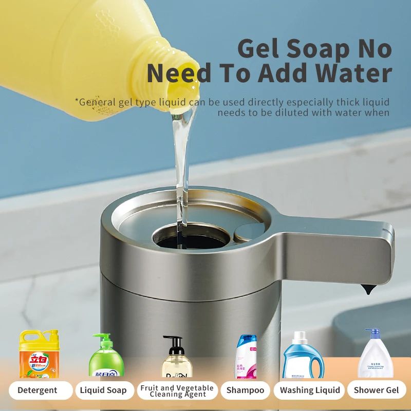 Automatic Touchless Soap Dispenser, Stainless Steel Kitchen Soap Machine