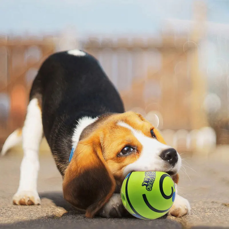 Wobble Wag Giggle Ball, Interactive Dog Toy with Fun Giggle Sounds to Get Your Dog's Attention, As Seen on TV