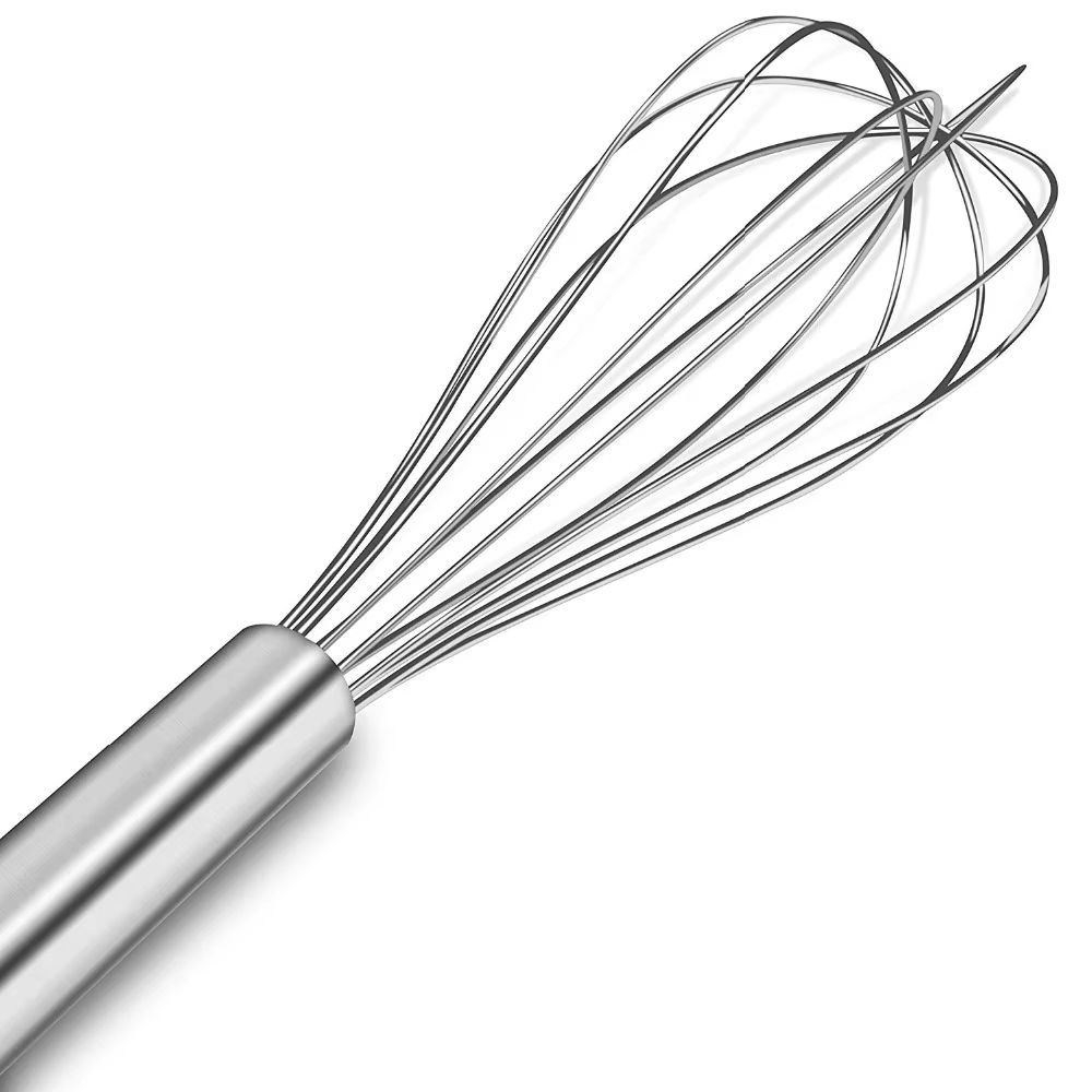 LMETJMA Stainless Steel Balloon Egg Whisk for Smooth Mixing and Baking Prep