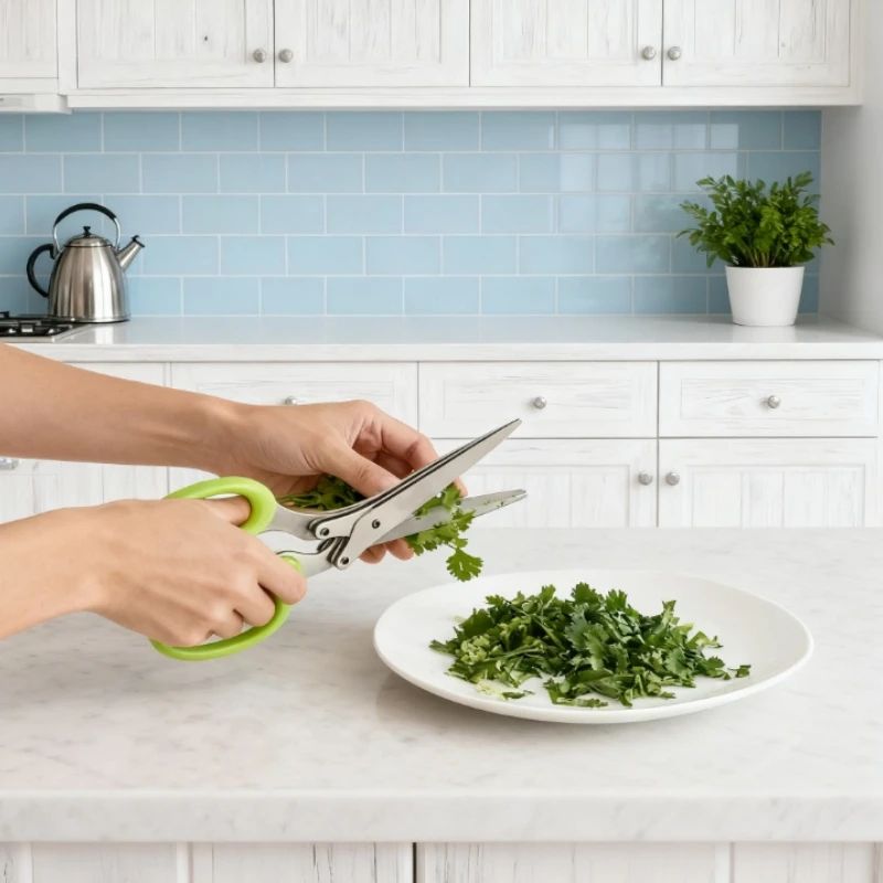 5-Blade Herb Shredder Kitchen Scissors – Forged Stainless Steel Multipurpose Shears