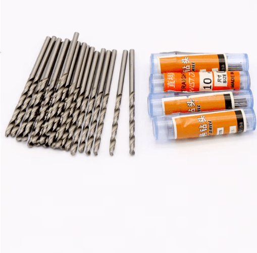 W6542 HSS Mini Straight Shank Drill Bit Set – Precision Drilling (0.2–5.2mm, 10pcs)