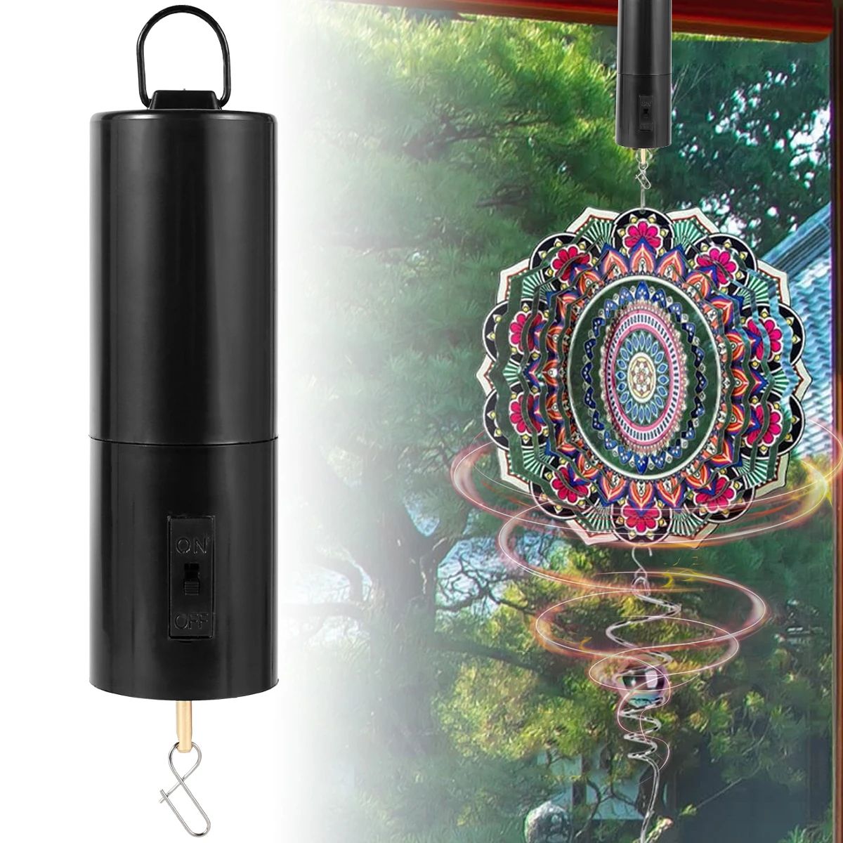 Battery Powered Wind Spinner Motor