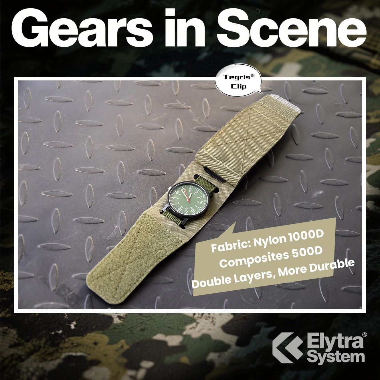 Tactical Nylon Smartwatch Watch Band