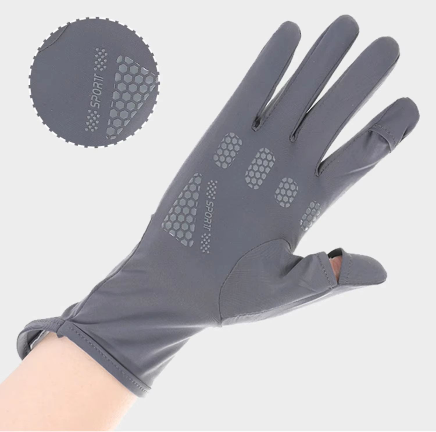 BreezeGuard summer sunscreen gloves Women's Thin Ice Silk UV Driving Gloves UPF 50
