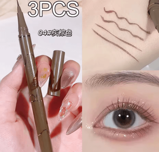 Slim Brown Liquid Eyeliner Waterproof Long Lasting Precision Pen