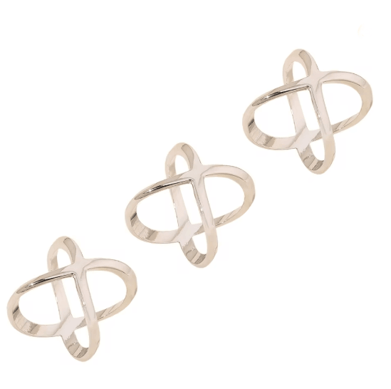 X Shape Scarf Clip Set