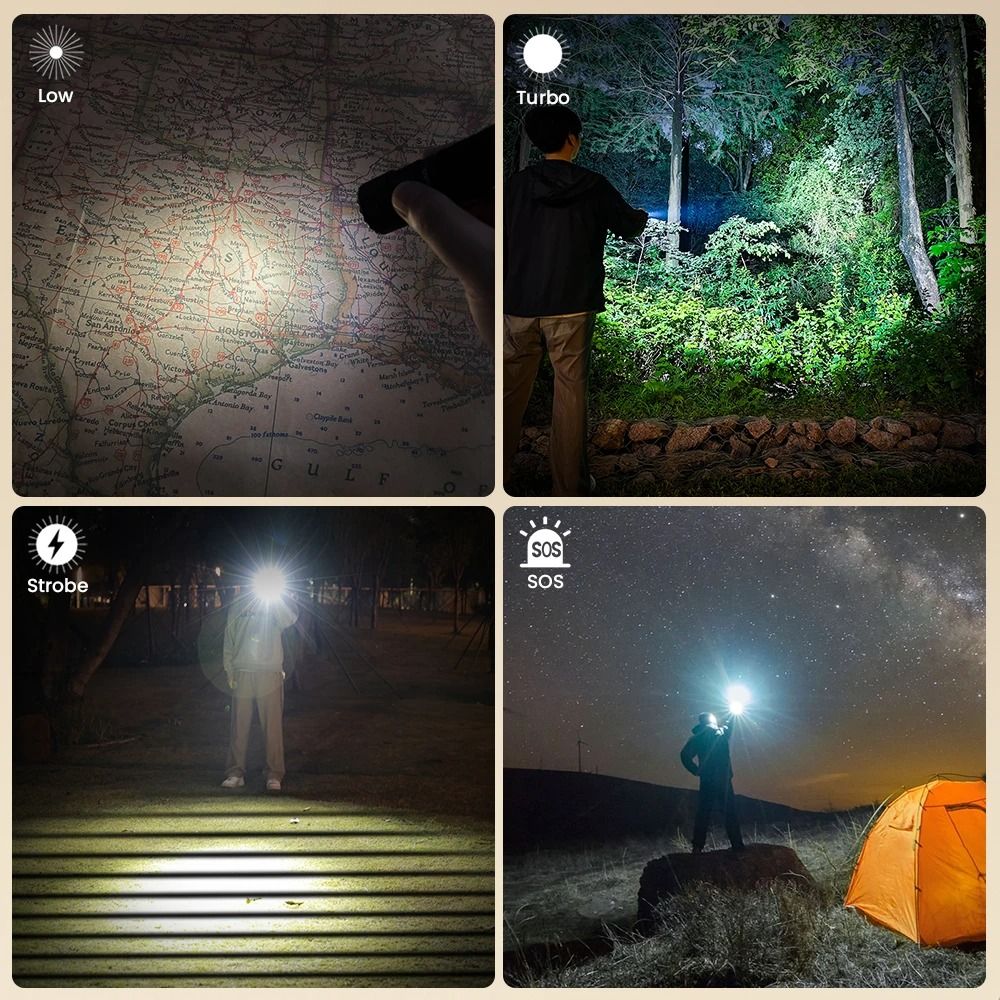 Sofirn SR23 Dual Light Flashlight 3300 Lumen White Floodlight with 365nm UV and Magnetic Tailcap