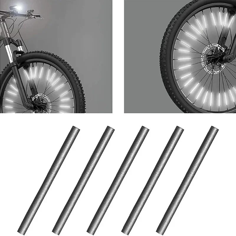 c– 360° Wheel Safety Reflector Strips, Easy Mount MTB & Road Bike Visibility