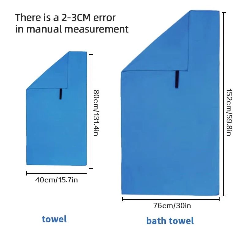 Ultra Absorbent Microfiber Sports Towel Quick Dry Compact