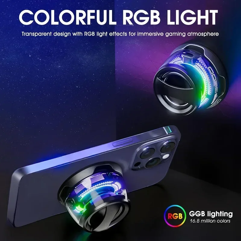 Magnetic Speaker Mini Sound Box, NEW Bluetooth Speaker RGB Lighting, 7 Hours Playback, Phone Holder