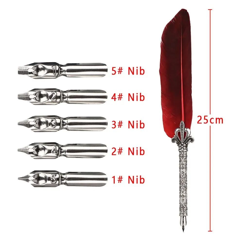 Antique Luxury Quill Set | High-Fidelity European Feather Pen Gallery & Professional Calligraphy Toolkit