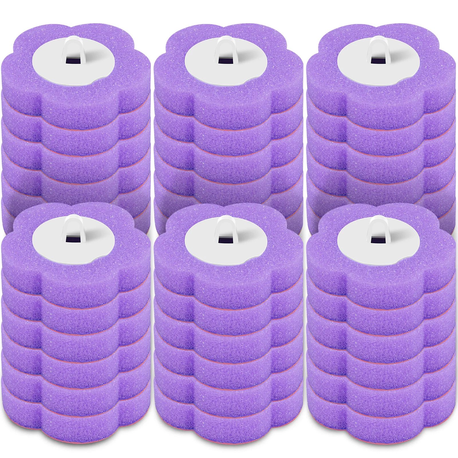 Disposable Toilet Brush Toilet Cleaning Wand Kit with 18/36 Toilet Brush Replacement Heads and Long Handle