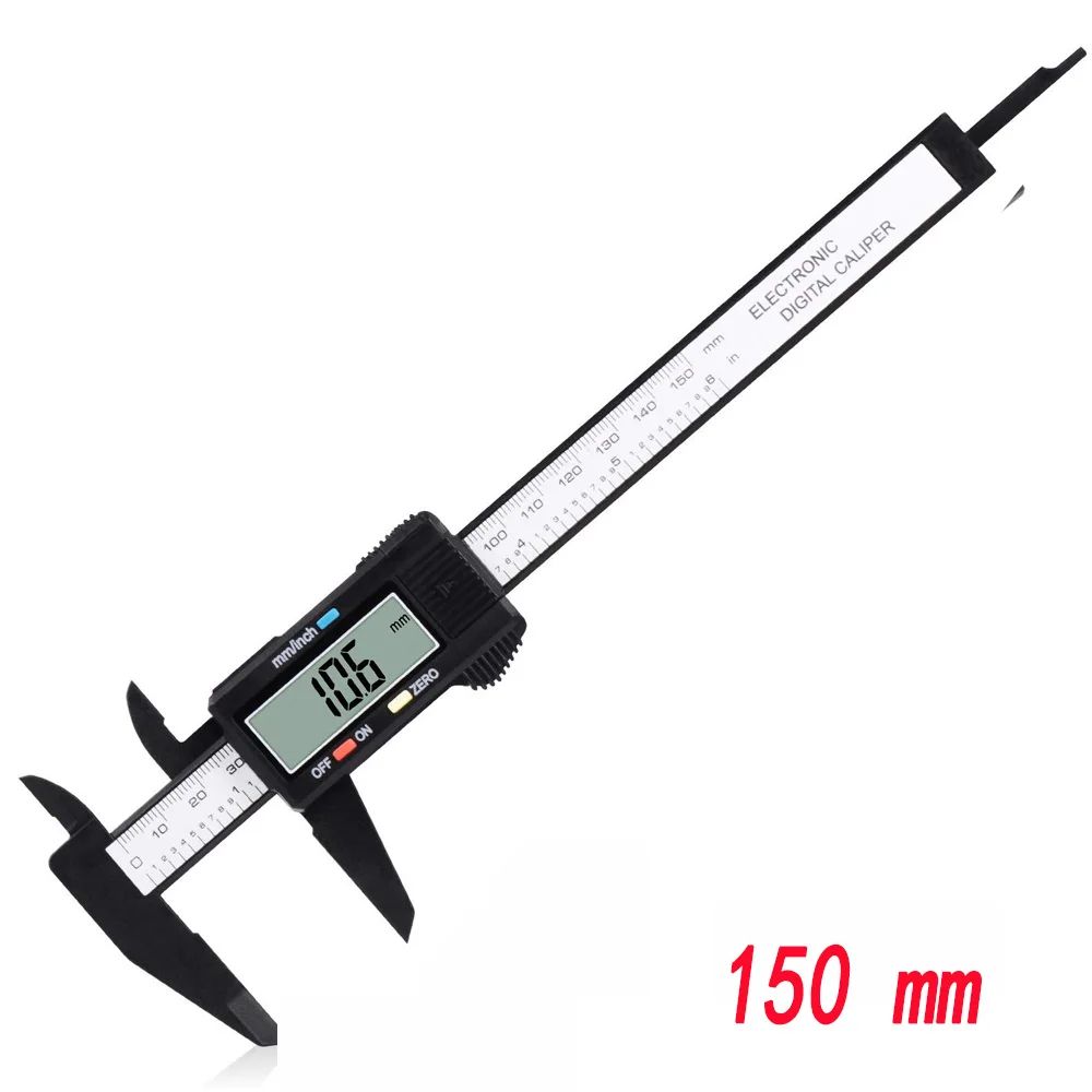 Digital Vernier Caliper 100mm / 150mm – Carbon Fiber Electronic Measuring Tool