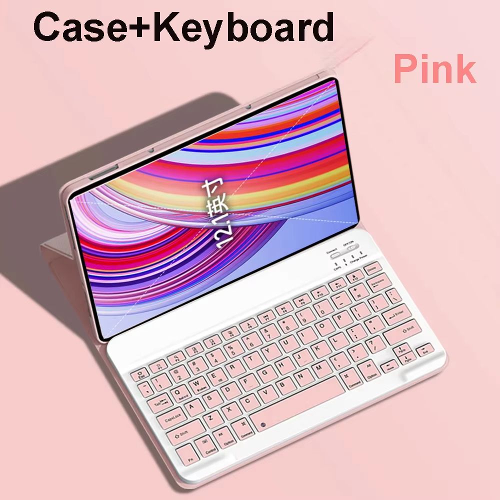 Xiaomi Redmi Pad Pro 12.1 Inch Case with Keyboard – Slim Protective Cover with Detachable Wireless Keyboard & Stand