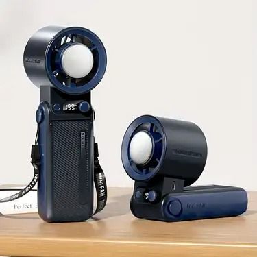 8000mAh Turbo Handheld Fan, 199 Adjustable Speeds, LED Digital Display, Powerful Portable Cooling Fan for Home & Travel