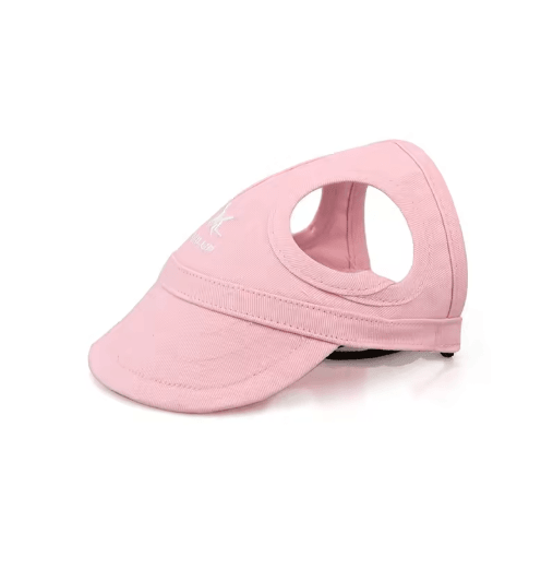 Adjustable Dog Baseball Cap Cute Pet Sun Hat with Ear Holes for Outdoor Use