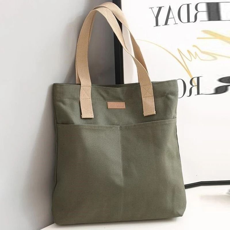 Women Tote Bag Canvas Large Capacity Convenient Practical Commuter Bag