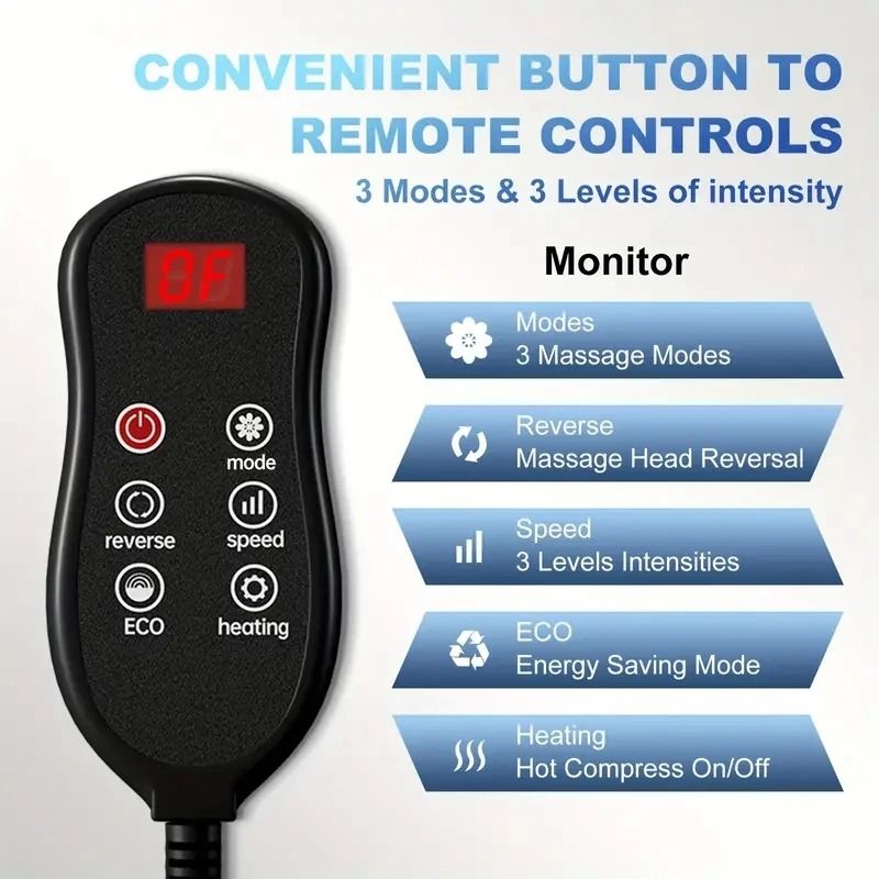 Extra Large Electric Foot And Leg Massager With Heat And Shiatsu Kneading