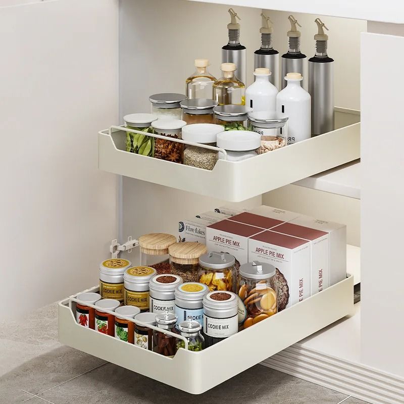Heavy Duty Pull Out Cabinet Organizer with Slide Rails