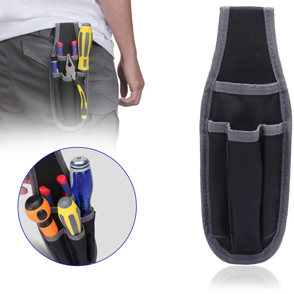 Small Portable Hip Tool Bag, Waist Gadget Pouch, Electrician Hardware Tools Bag, Durable Polyester Fabric, Multifunction