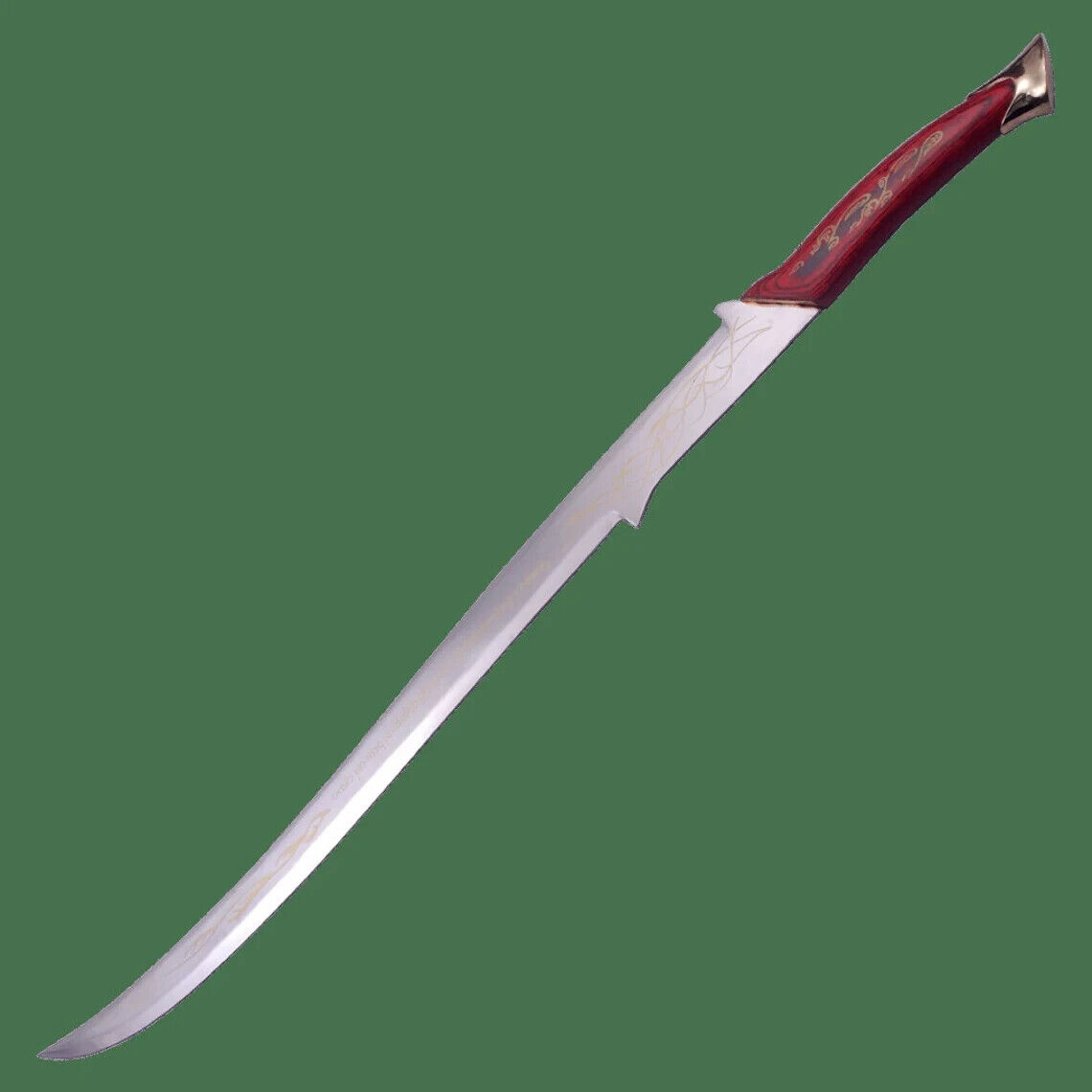 CUSTOM HANDMADE FORGED DAMASCUS STEEL VIKING SWORD WITH WOOD & BRASS HANDLE WITH LEATHER SHEATH