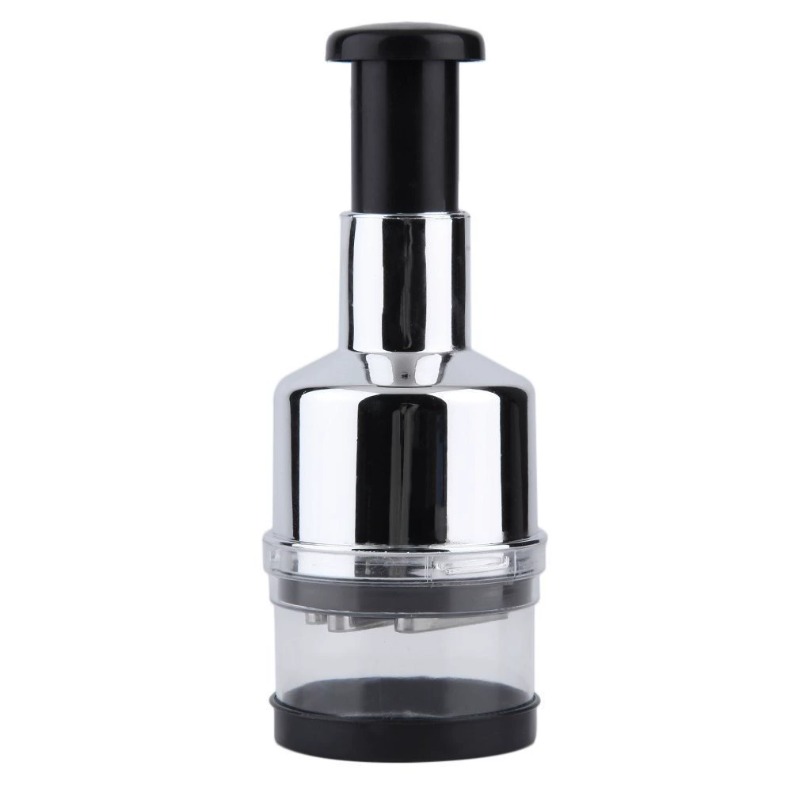Stainless Steel Garlic Masher & Vegetable Cutter Manual Meat Grinder & Dicer