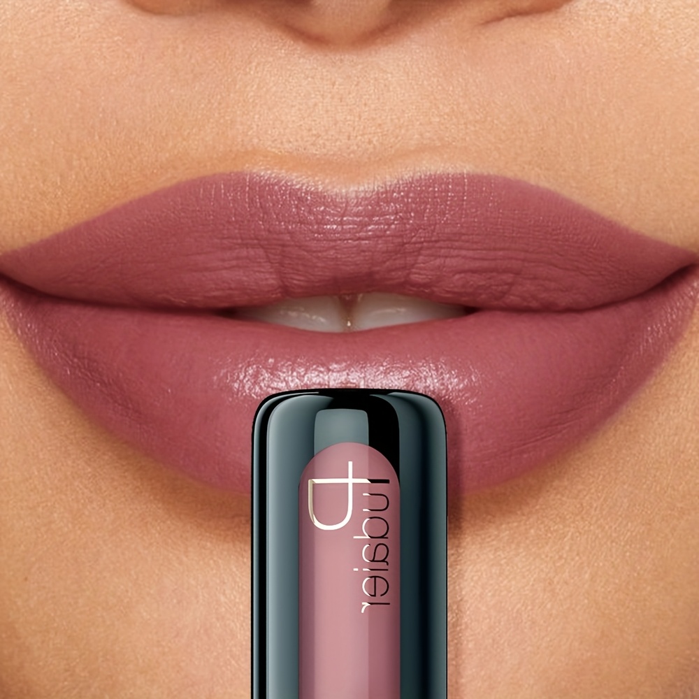 Non-Stick Matte Velvet Lip Gloss, Highly Saturated Liquid Lip Mud, Long Lasting, Suitable for All Skin Tones